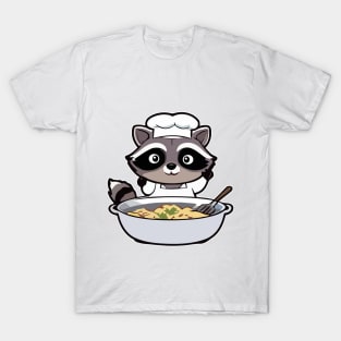 Raccoon Cooking T-Shirt